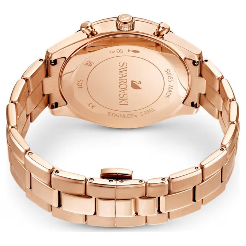 Swarovski Octea lux sport 5610478 analog damklocka med svart urtavla och armband i rostfritt stål
