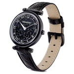 Swarovski Crystalline Wonder 5664311 analog damklocka med svart urtavla och armband i skinn