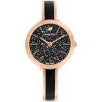 Swarovski Crystalline delight5580530 analog damklocka med svart urtavla och armband i rostfritt stål