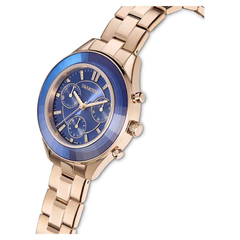 Swarovski Octea lux sport 5632481 analog damklocka med blå urtavla och armband i rostfritt stål