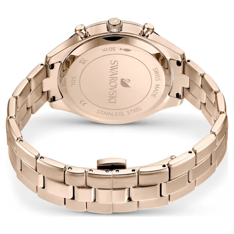 Swarovski Octea lux sport 5610517 analog damklocka med silver urtavla och armband i rostfritt stål