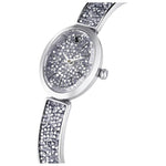Swarovski Crystal Rock Oval 5656881 analog damklocka med silver urtavla och armband i rostfritt stål