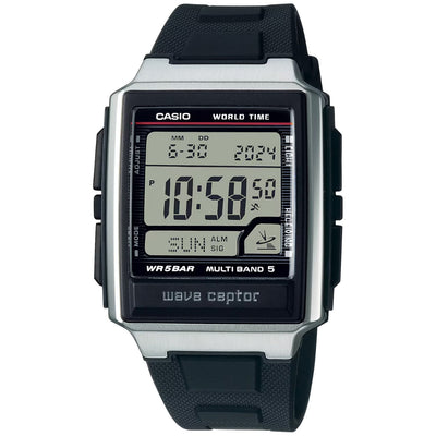 Casio Waveceptor WV-59R-1AEF digital herrklocka med svart urtavla och armband i resin