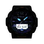 Casio Pro Trek PRT-B50-1ER ana-digi herrklocka med svart urtavla och armband i resin