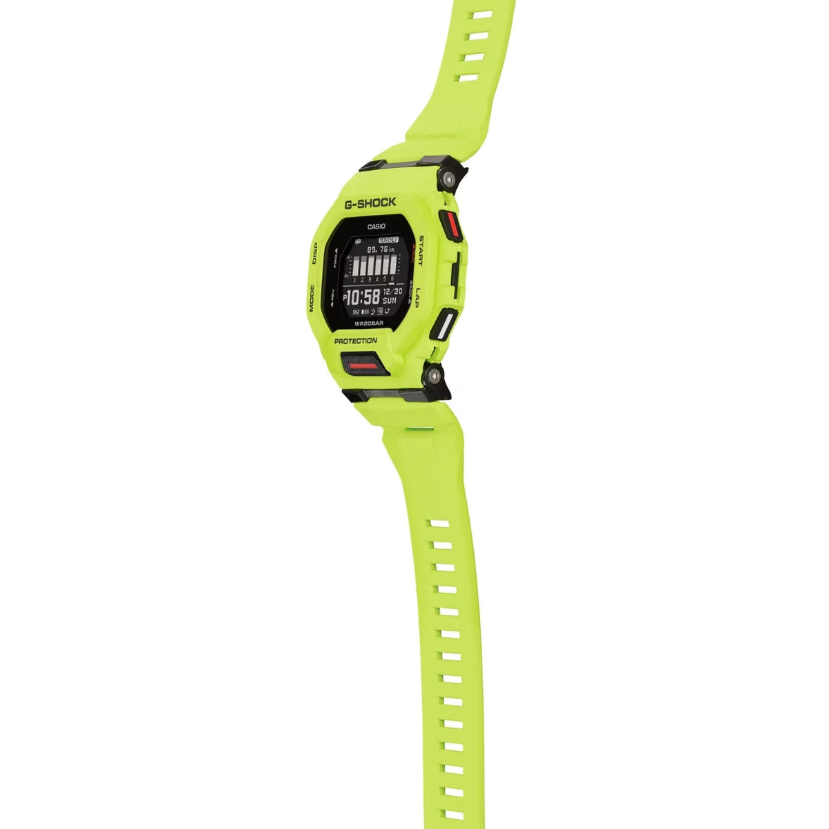 Casio G-Shock GBD-200-9ER digital herrklocka med svart urtavla och armband i resin