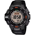Casio Pro Trek PRG-270-1ER digital herrklocka med svart urtavla och armband i resin