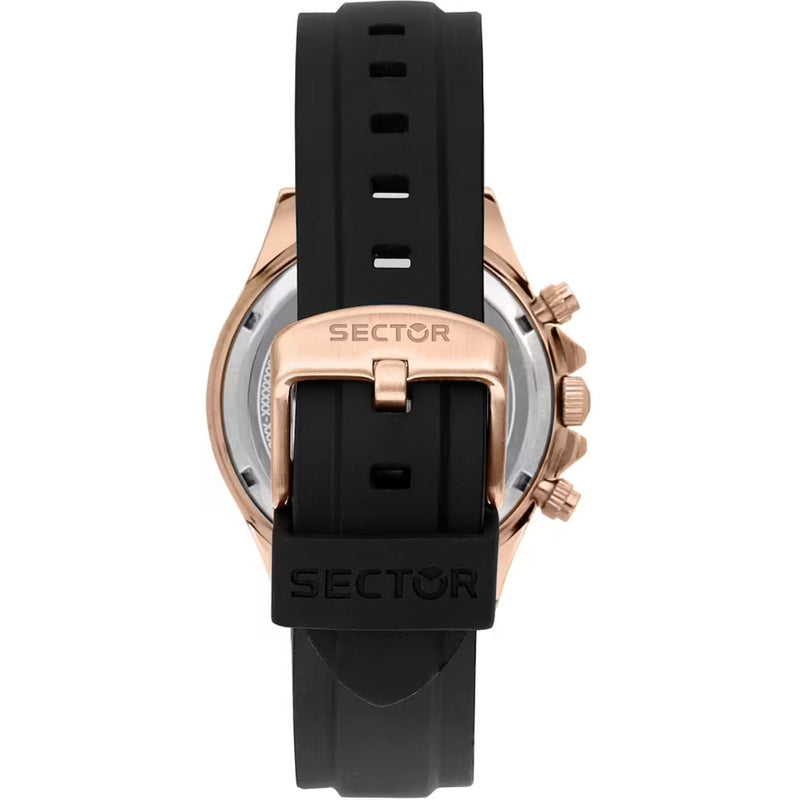 Sector 230 R3271661029 analog herrklocka med svart urtavla och armband i gummi