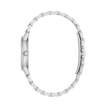 Bulova Sutton 96P233 analog damklocka med vit urtavla och armband i rostfritt stål