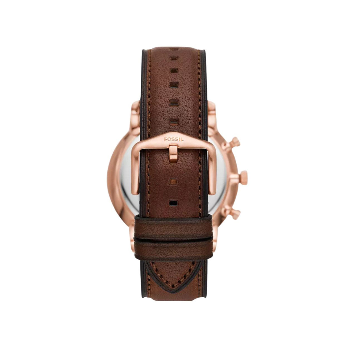Fossil Neutra Chronograph FS6026 analog herrklocka med brun urtavla och armband i läder