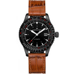 Hamilton Khaki Aviation Converter Auto H76625530 analog herrklocka med svart urtavla och armband i skinn