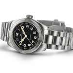 Hamilton Khaki Field Expedition Auto H70225130 analog herrklocka med svart urtavla och armband i rostfritt stål