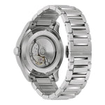 Bulova Wilton Power Reserve 96C147 analog herrklocka med blå urtavla och armband i rostfritt stål