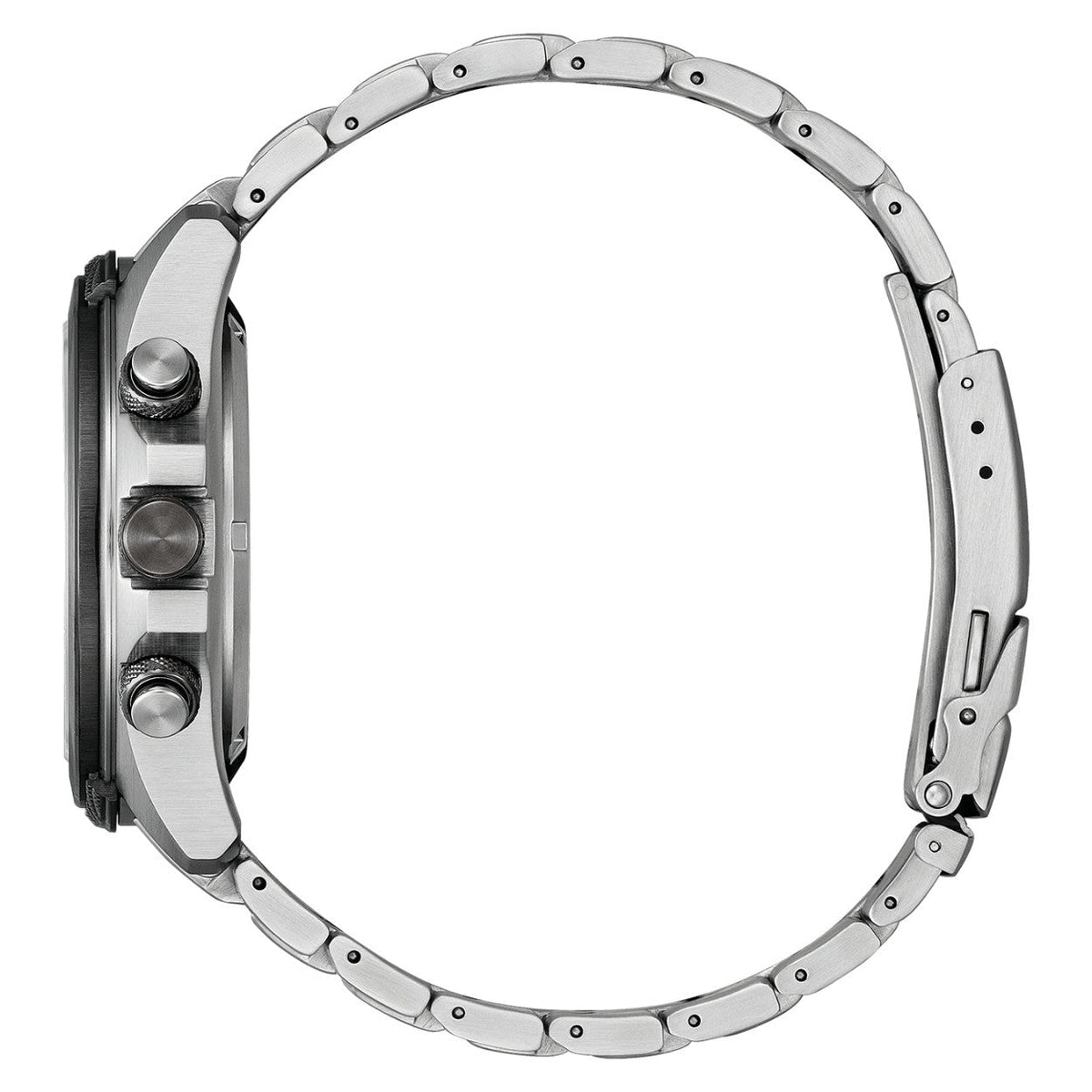 Citizen Promaster Eco-Drive JV1006-51L ana-digi herrklocka med blå urtavla och armband i rostfritt stål