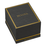 Bulova Hudson 96B447 analog herrklocka med mörk blå urtavla och armband i rostfritt stål