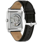 Bulova Sutton Automatisk 96A269 analog herrklocka med svart urtavla och armband i läder