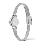 Daniel Wellington Petite Mini Sterling DW00100746 analog damklocka med vit urtavla och armband i rostfritt stål