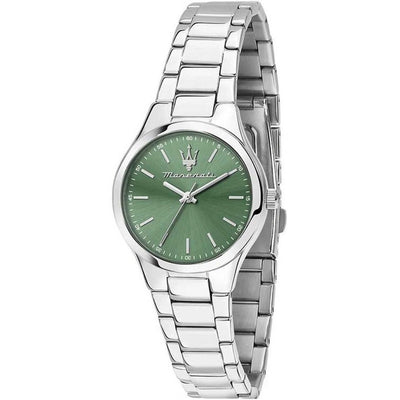Maserati Attrazione R8853151508 analog damklocka med grön urtavla och armband i rostfritt stål