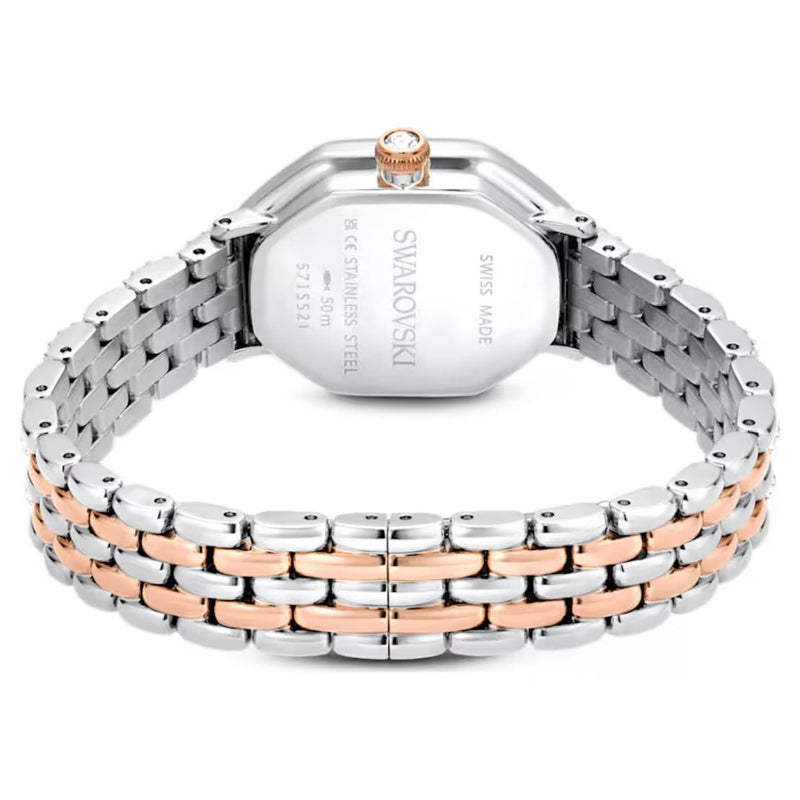 Swarovski Dextera octagon 5715521 analog damklocka med vit urtavla och armband i rostfritt stål