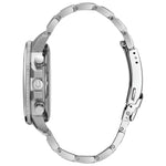 Bulova Marine Star 96B272 analog herrklocka med svart urtavla och armband i rostfritt stål