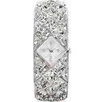Swarovski Curiosa bangle 5724515 analog damklocka med silver urtavla och armband i rostfritt stål