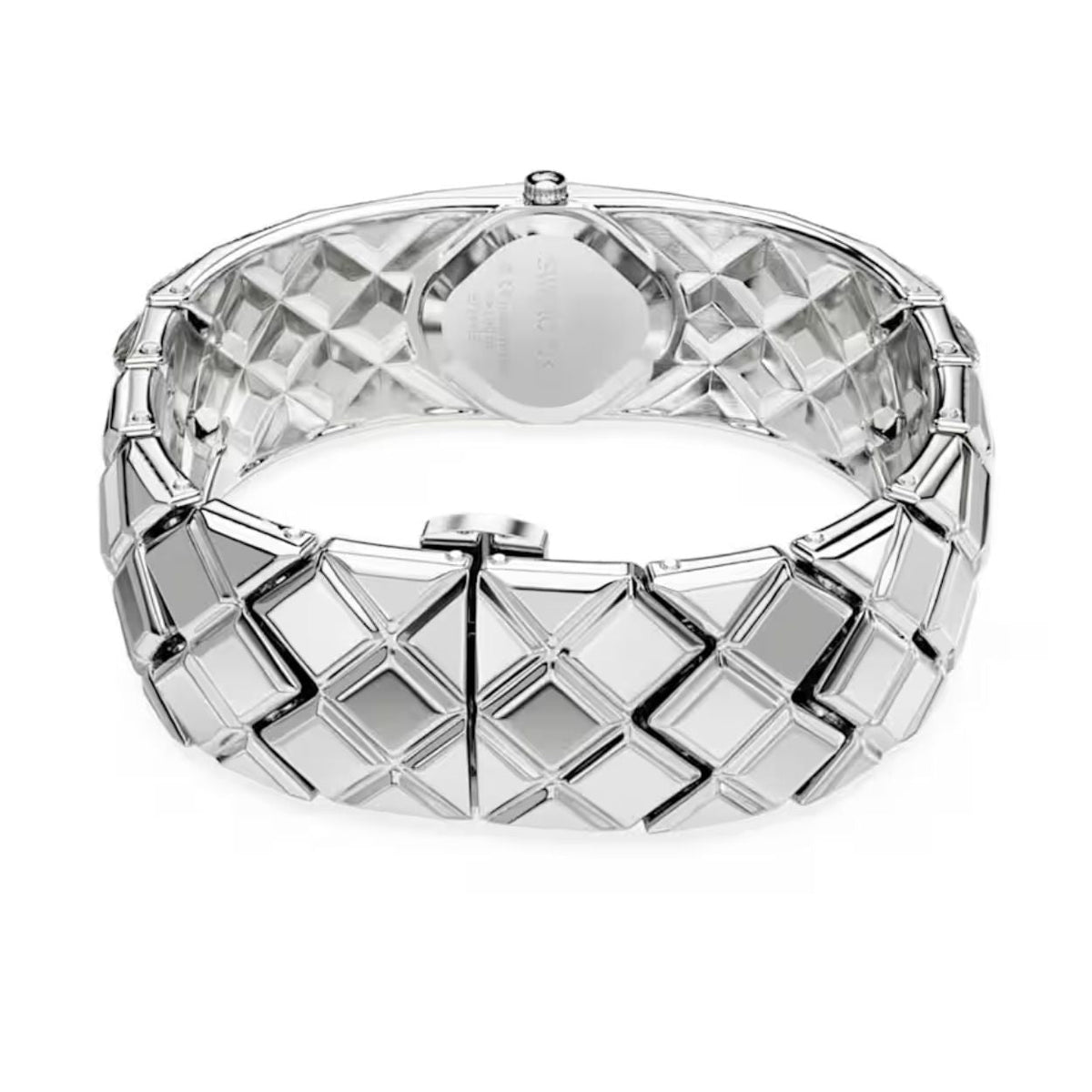 Swarovski Curiosa bangle 5724515 analog damklocka med silver urtavla och armband i rostfritt stål