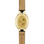 Bulova Rubaiyat Apollo Theater 97P180 analog damklocka med vit urtavla och armband i läder