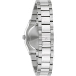 Bulova Surveyor Diamond 96R245 analog damklocka med silver urtavla och armband i rostfritt stål