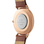 Daniel Wellington St Mawes Arctic DW00100626 analog herrklocka med blå urtavla och armband i läder