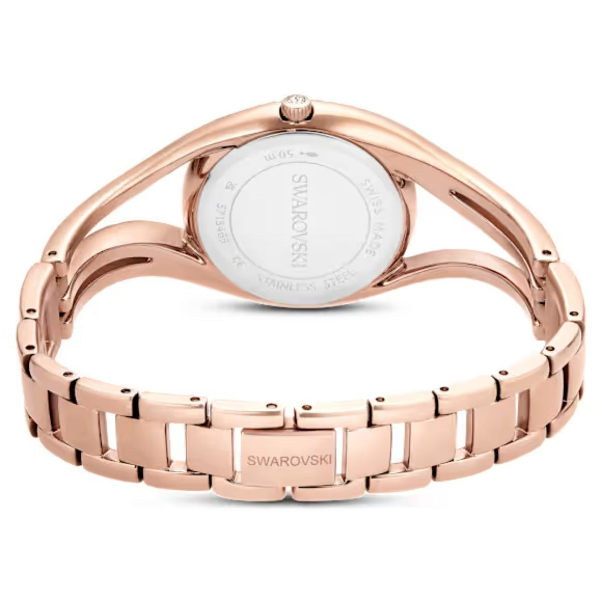Swarovski Hyperbola 5715465 analog damklocka med vit urtavla och armband i metall