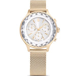 Swarovski Nova chrono 5677500 analog damklocka med vit urtavla och armband i rostfritt stål
