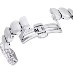 Swarovski Octagon cut bracelet 5729182 analog damklocka med vit urtavla och armband i rostfritt stål