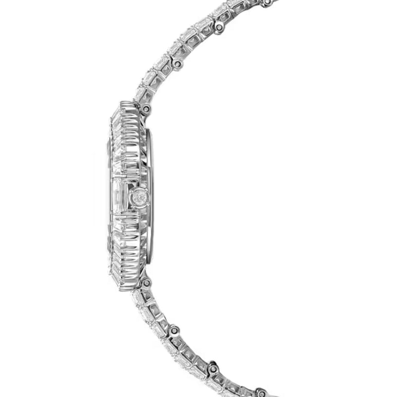 Swarovski Matrix octagon 5724516 analog damklocka med silver urtavla och armband i rostfritt stål