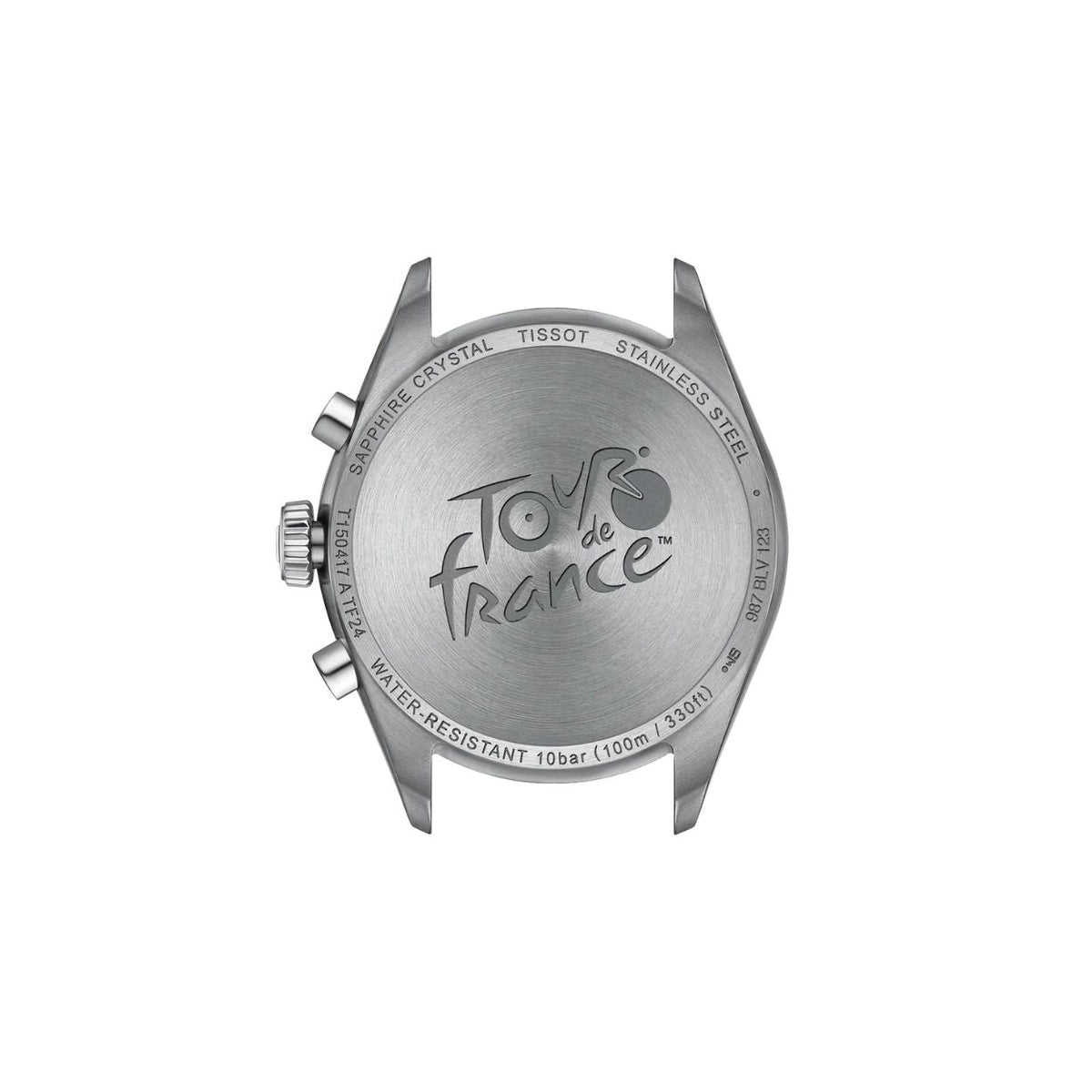 Tissot PR 100 Tour de France T150.417.11.051.00 analog herrklocka med svart urtavla och armband i rostfritt stål