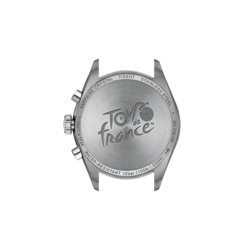 Tissot PR 100 Tour de France T150.417.11.051.00 analog herrklocka med svart urtavla och armband i rostfritt stål
