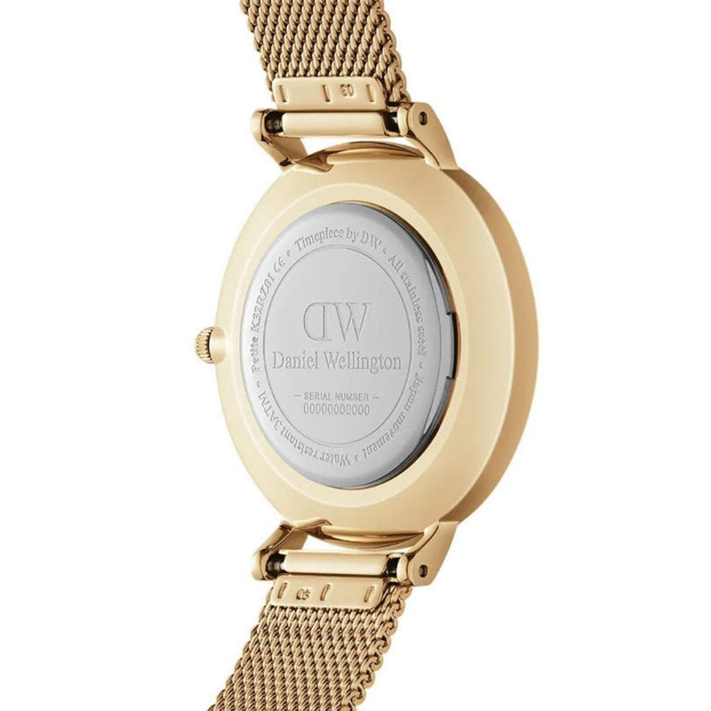Daniel Wellington Petite Unitone DW00100474 analog damklocka med guld urtavla och armband i rostfritt stål