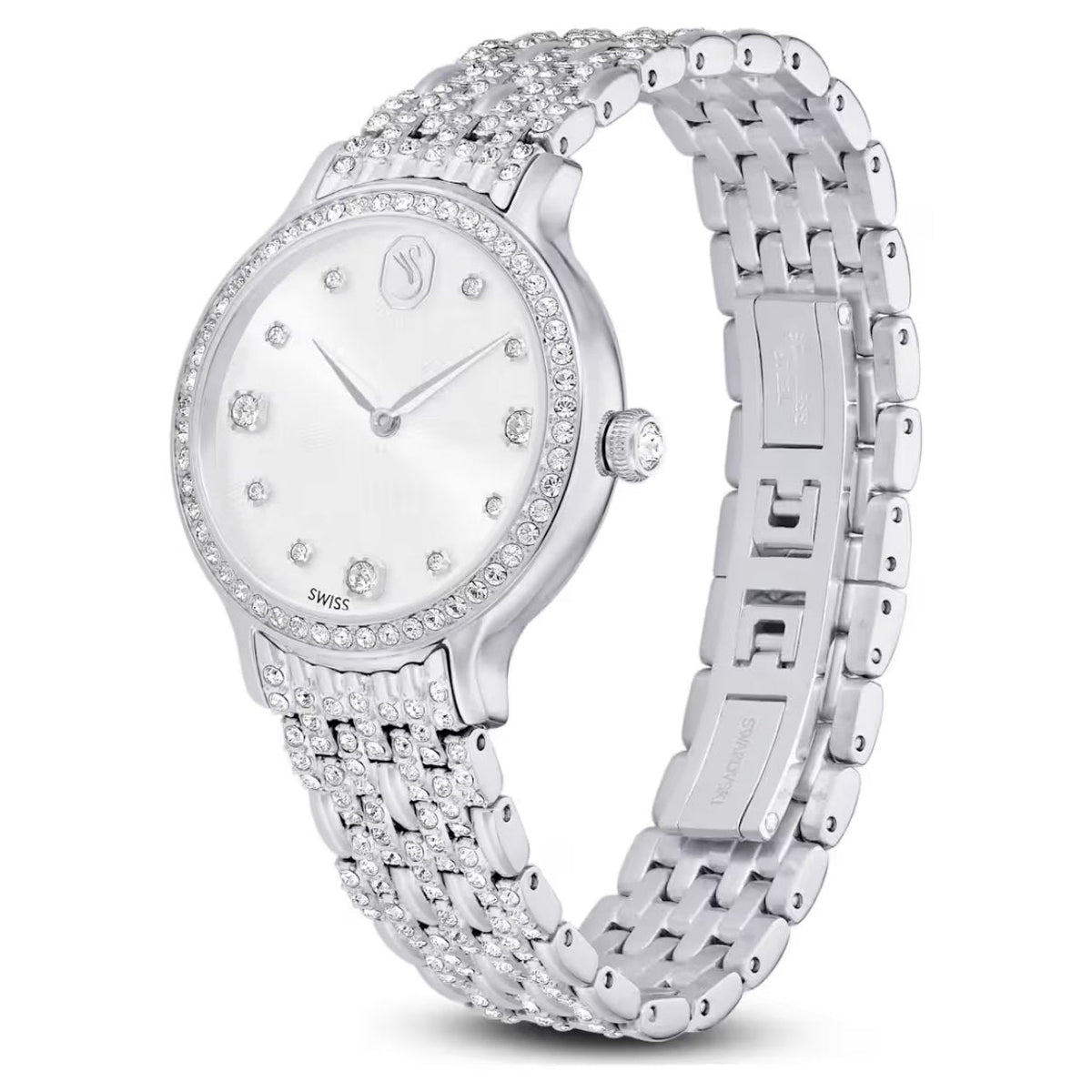 Swarovski Imber 5693634 analog damklocka med silver urtavla och armband i rostfritt stål