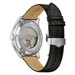 Bulova Wilton 96B387 analog herrklocka med svart urtavla och armband i skinn