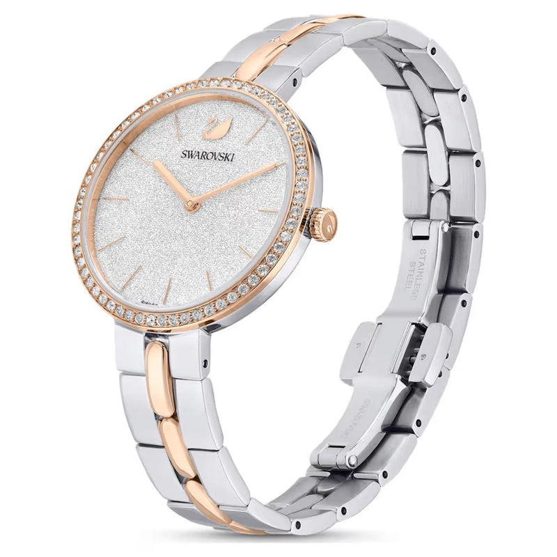 Swarovski Cosmopolitan 5644081 analog damklocka med silver urtavla och armband i rostfritt stål