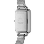 Daniel Wellington Quadro Lumine Pressed Piano DW00100580 analog damklocka med vit urtavla och armband i rostfritt stål