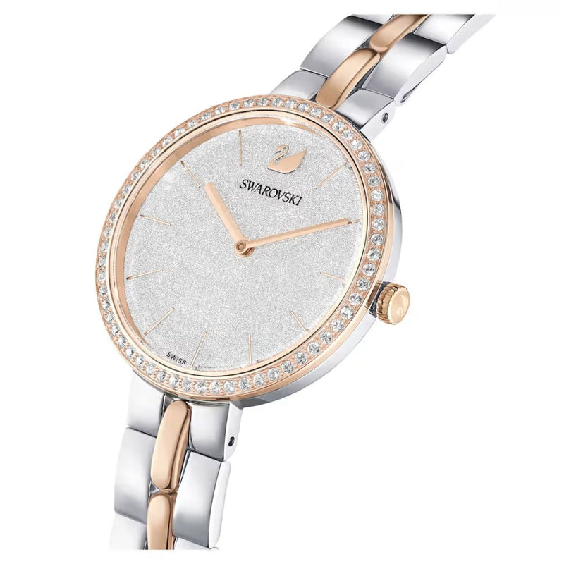 Swarovski Cosmopolitan 5644081 analog damklocka med silver urtavla och armband i rostfritt stål