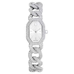 Swarovski Dextera chain 5668899 analog damklocka med silver urtavla och armband i rostfritt stål