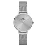 Daniel Wellington Petite Unitone DW00100464 analog damklocka med silver urtavla och armband i rostfritt stål