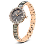 Swarovski Matrix bangle 5679887 analog damklocka med grå urtavla och armband i rostfritt stål