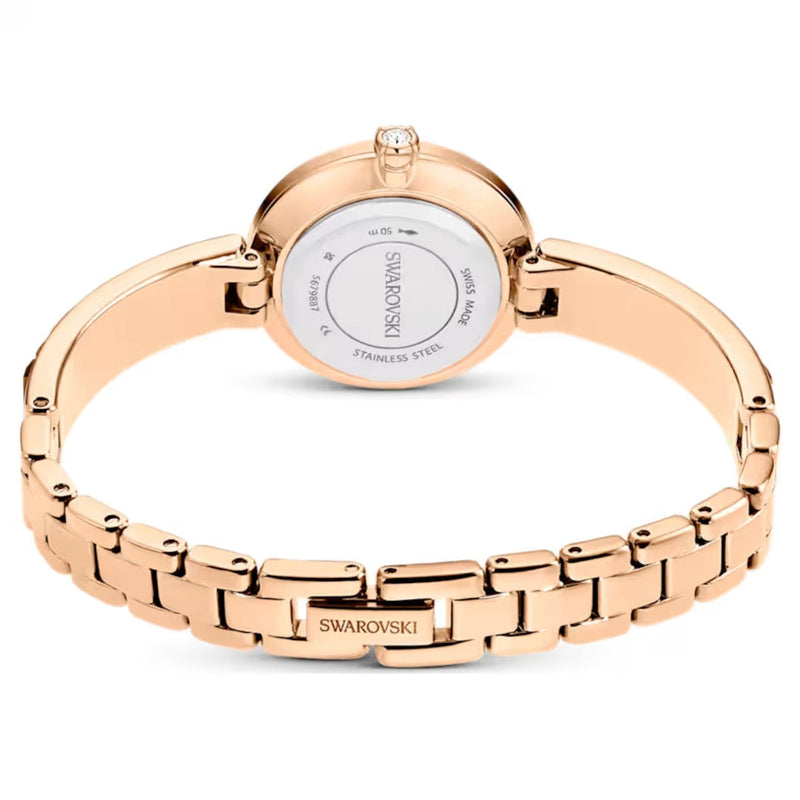 Swarovski Matrix bangle 5679887 analog damklocka med grå urtavla och armband i rostfritt stål