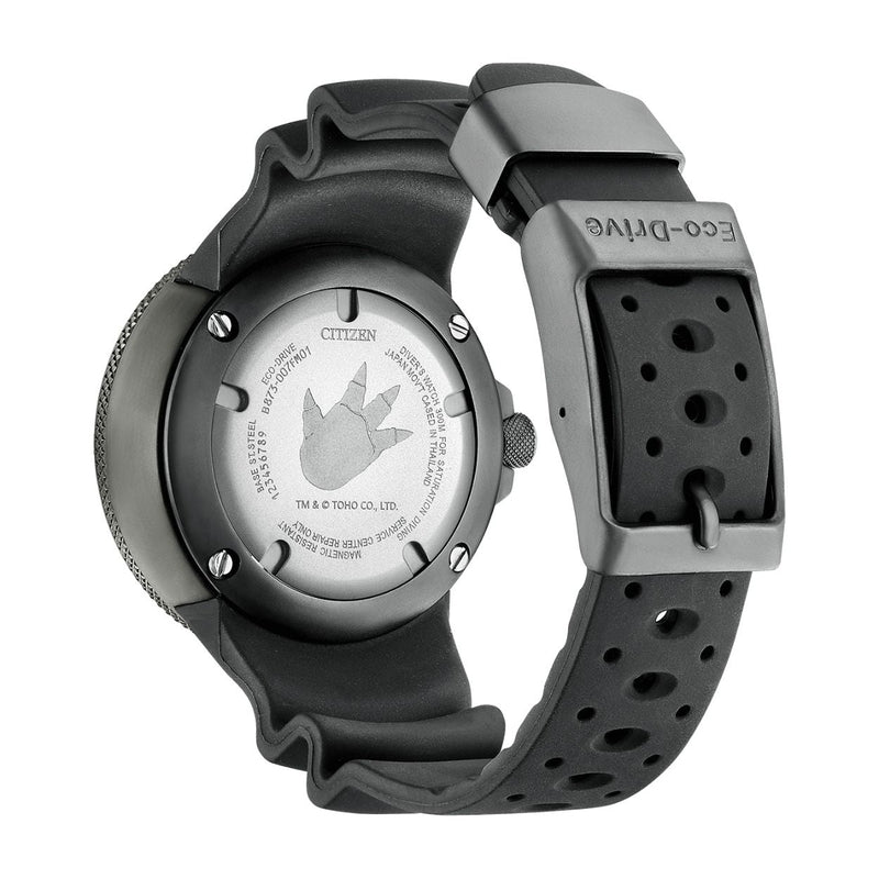 Citizen Promaster Godzilla Limited Edition BJ8056-01E analog herrklocka med grå urtavla och armband i silikon