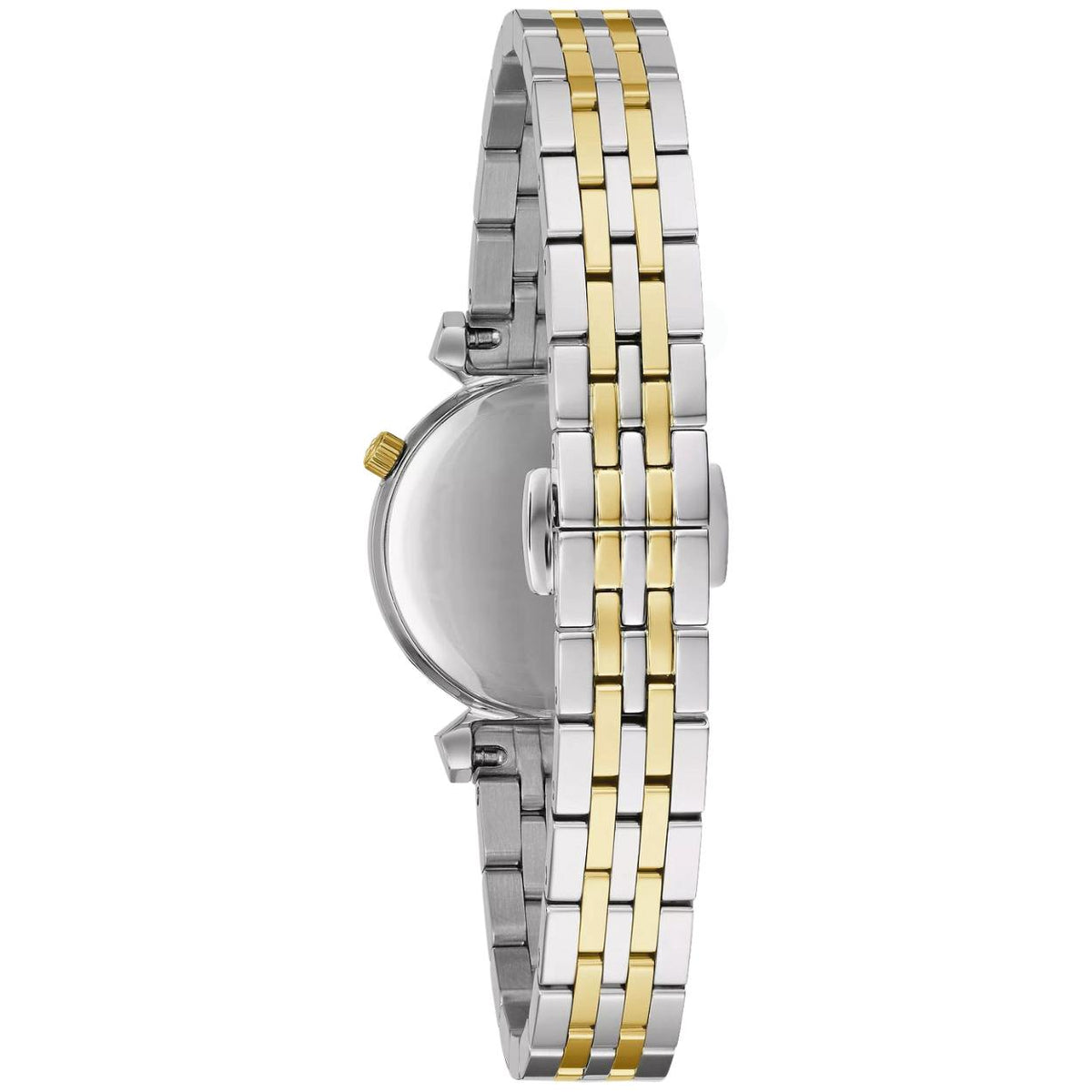 Bulova Regatta 98P202 analog damklocka med vit urtavla och armband i rostfritt stål