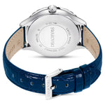 Swarovski Octea moon 5677494 analog damklocka med blå urtavla och armband i skinn