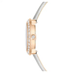 Swarovski Matrix tennis 5710105 analog damklocka med grå urtavla och armband i skinn