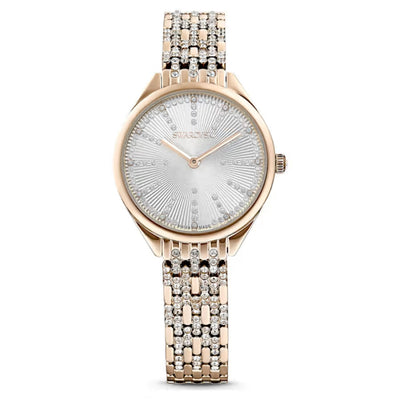 Swarovski Attract 5610484 analog damklocka med silver urtavla och armband i rostfritt stål