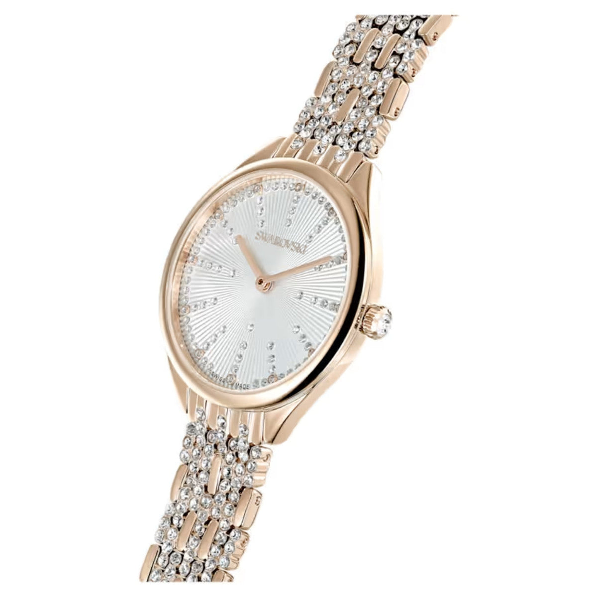 Swarovski Attract 5610484 analog damklocka med silver urtavla och armband i rostfritt stål